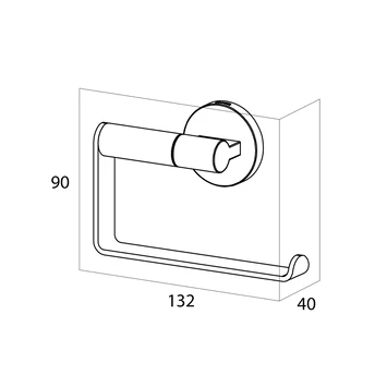 Toiletrolhouder Tiger Noon Chroom Toiletrolhouder Tiger Noon Chroom -Badkamerwinkel Voor Thuis 123 5495