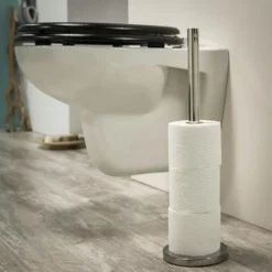 Tiger Reserverolhouder Boston Chroom Losstaand -Badkamerwinkel Voor Thuis 123 5499