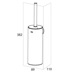 Tiger Toiletborstelhouder Noon Zwart 7 Tiger Toiletborstelhouder Noon Zwart -Badkamerwinkel Voor Thuis 123 5513