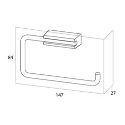Tiger Toiletrolhouder Cliqit Donkergrijs RVS 3 Tiger Toiletrolhouder Cliqit Donkergrijs RVS -Badkamerwinkel Voor Thuis 123 5554