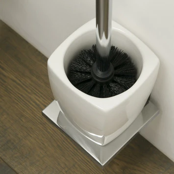 Tiger Toiletborstelhouder Zenna Hangend Chroom/Wengé Tiger Toiletborstelhouder Zenna Hangend Chroom/Wengé -Badkamerwinkel Voor Thuis 123 5568