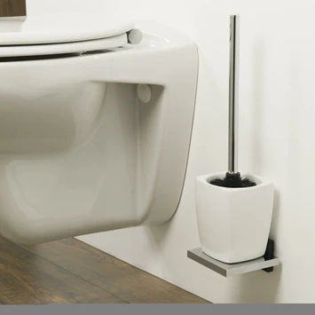 Tiger Toiletborstelhouder Zenna Hangend Chroom/Wengé Tiger Toiletborstelhouder Zenna Hangend Chroom/Wengé -Badkamerwinkel Voor Thuis 123 5569