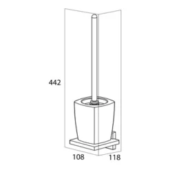 Tiger Toiletborstelhouder Zenna Hangend Chroom/Wengé 3 Tiger Toiletborstelhouder Zenna Hangend Chroom/Wengé -Badkamerwinkel Voor Thuis 123 5570