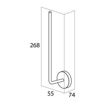 Handson reserverolhouder Smart Chroom Handson Reserverolhouder Smart Chroom -Badkamerwinkel Voor Thuis 123 5573