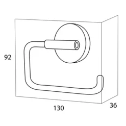 Handson Toiletrolhouder Smart Chroom 2 Handson Toiletrolhouder Smart Chroom -Badkamerwinkel Voor Thuis 123 5577