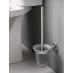 Haceka Toiletborstelhouder Kosmos Tec Hangend RVS Met Matglazen Pot -Badkamerwinkel Voor Thuis 123 5590