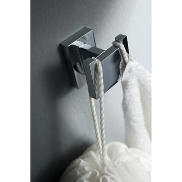 Haceka Dubbele Haak Edge Chroom Haceka Dubbele Haak Edge Chroom -Badkamerwinkel Voor Thuis 123 5622