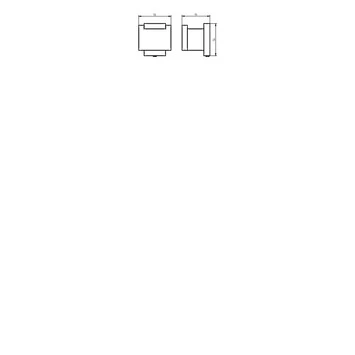 Haceka Dubbele Haak Edge Chroom Haceka Dubbele Haak Edge Chroom -Badkamerwinkel Voor Thuis 123 5623