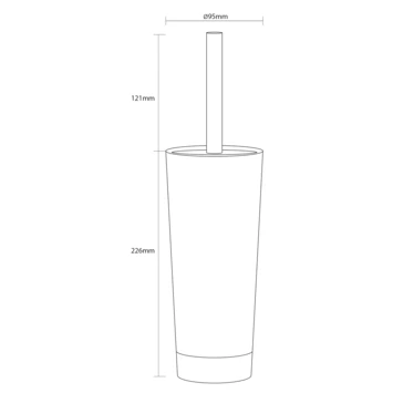 Sealskin Toiletborstelhouder Glossy Zilver Sealskin Toiletborstelhouder Glossy Zilver -Badkamerwinkel Voor Thuis 123 5675