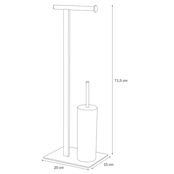 Sealskin Toiletrek Brix Metaal Wit Sealskin Toiletrek Brix Metaal Wit -Badkamerwinkel Voor Thuis 123 5725