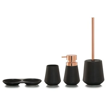 Sealskin Toiletborstelhouder Conical porselein zwart Sealskin Toiletborstelhouder Conical Porselein Zwart -Badkamerwinkel Voor Thuis 123 5738