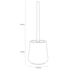 Sealskin Toiletborstelhouder Conical Porselein Zwart 6 Sealskin Toiletborstelhouder Conical Porselein Zwart -Badkamerwinkel Voor Thuis 123 5741