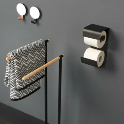 Sealskin WC-rolhouder Brix Metaal Zwart -Badkamerwinkel Voor Thuis 123 5749