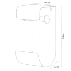 Sealskin WC-rolhouder Brix Metaal Wit -Badkamerwinkel Voor Thuis 123 5799