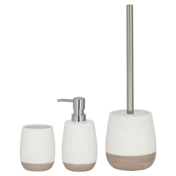 Sealskin Toiletborstel met houder Braid Wit Sealskin Toiletborstel Met Houder Braid Wit -Badkamerwinkel Voor Thuis 123 5821