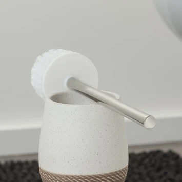 Sealskin Toiletborstel met houder Braid Wit Sealskin Toiletborstel Met Houder Braid Wit -Badkamerwinkel Voor Thuis 123 5822