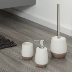 Sealskin Toiletborstel Met Houder Braid Wit 4 Sealskin Toiletborstel Met Houder Braid Wit -Badkamerwinkel Voor Thuis 123 5824