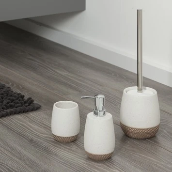 Sealskin Toiletborstel met houder Braid Wit Sealskin Toiletborstel Met Houder Braid Wit -Badkamerwinkel Voor Thuis 123 5824