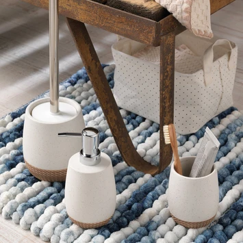 Sealskin Toiletborstel met houder Braid Wit Sealskin Toiletborstel Met Houder Braid Wit -Badkamerwinkel Voor Thuis 123 5825