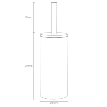 Seaslkin toiletborstelhouder Blend Terrazzo staand SEALSKIN Seaslkin Toiletborstelhouder Blend Terrazzo Staand -Badkamerwinkel Voor Thuis 123 5848