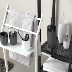 Sealskin Toiletborstel Met Houder Bloom Wit -Badkamerwinkel Voor Thuis 123 5858