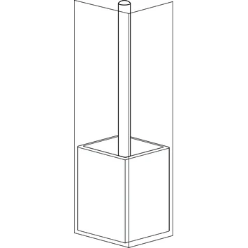 Tiger Toiletborstelhouder Cura Wit SEALSKIN Tiger Toiletborstelhouder Cura Wit -Badkamerwinkel Voor Thuis 123 5875