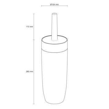 Sealskin Toiletborstelhouder Bloom Zwart Sealskin Toiletborstelhouder Bloom Zwart -Badkamerwinkel Voor Thuis 123 5886