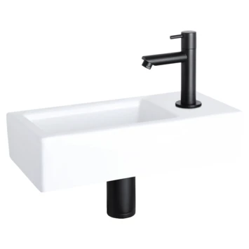 Differnz Fonteinset Ravo Rechts wit keramiek Differnz Fonteinset Ravo Rechts Wit Keramiek -Badkamerwinkel Voor Thuis 123 5930