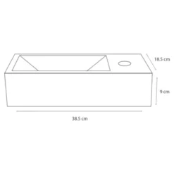 Differnz Fonteinset Ravo Rechts Wit Keramiek 5 Differnz Fonteinset Ravo Rechts Wit Keramiek -Badkamerwinkel Voor Thuis 123 5935