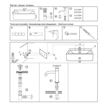 Differnz Dif fonteinset argus wit Differnz Dif Fonteinset Argus Wit -Badkamerwinkel Voor Thuis 123 5955