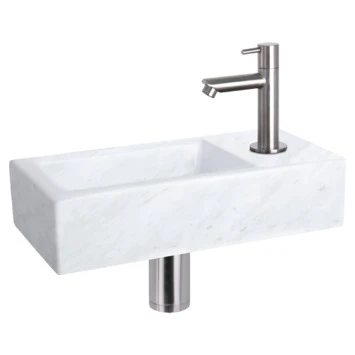 Differnz Helios fontein 37.5x18.5x9.5 cm marmer Differnz Helios Fontein 37.5x18.5x9.5 Cm Marmer -Badkamerwinkel Voor Thuis 123 5971