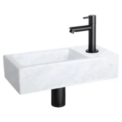 Differnz Helios Fontein 37.5x18.5x9.5 Cm Marmer 2 Differnz Helios Fontein 37.5x18.5x9.5 Cm Marmer -Badkamerwinkel Voor Thuis 123 5972