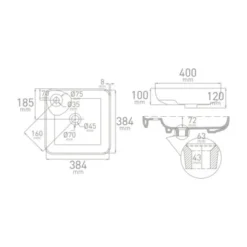Van Marcke Waskom Fontana Opbouw Wit Keramiek 40x40x12.5 Cm 2 Van Marcke Waskom Fontana Opbouw Wit Keramiek 40x40x12.5 Cm -Badkamerwinkel Voor Thuis 123 5994