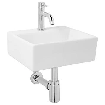 Atlantic Fonteinset Alex Vierkant Wit Keramiek 33.5x29.5x11.5 cm Atlantic Fonteinset Alex Vierkant Wit Keramiek 33.5x29.5x11.5 Cm -Badkamerwinkel Voor Thuis 123 5995