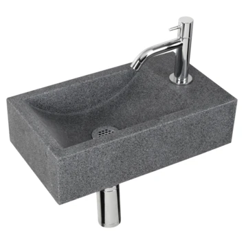 Differnz Fonteinset Cheops Grijs Natuursteen 40x23x11 cm Differnz Fonteinset Cheops Grijs Natuursteen 40x23x11 Cm -Badkamerwinkel Voor Thuis 123 6002