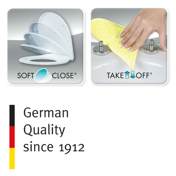 Cedo Tropea Beach wc bril pergamon softclose D-vorm thermoplast Cedo Tropea Beach Wc Bril Pergamon Softclose D-vorm Thermoplast -Badkamerwinkel Voor Thuis 123 6053