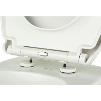 WC bril Riga Wit Kunststof met Softclose WC Bril Riga Wit Kunststof Met Softclose -Badkamerwinkel Voor Thuis 123 6096