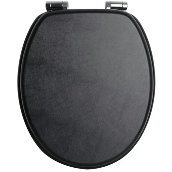 Handson WC bril Antero Zwart MDF met Softclose Handson WC Bril Antero Zwart MDF Met Softclose -Badkamerwinkel Voor Thuis 123 6142