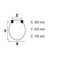 Bemis WC Bril Nord Wit Kunststof