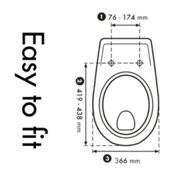 Cedo Leuchtturm Wc Bril Softclose Duroplast -Badkamerwinkel Voor Thuis 123 6202