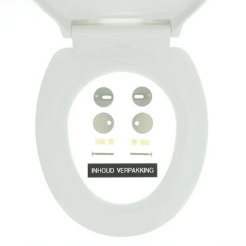 Tiger WC bril Burton Wit Kunststof met Softclose Tiger WC Bril Burton Wit Kunststof Met Softclose -Badkamerwinkel Voor Thuis 123 6212