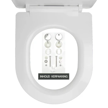 Tiger WC bril Carter wit met Softclose Tiger WC Bril Carter Wit Met Softclose -Badkamerwinkel Voor Thuis 123 6247