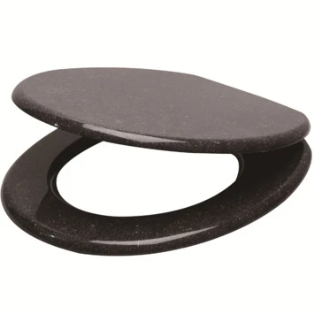 Handson WC bril Antero Graniet Hout met Softclose Handson WC Bril Antero Graniet Hout Met Softclose -Badkamerwinkel Voor Thuis 123 6267