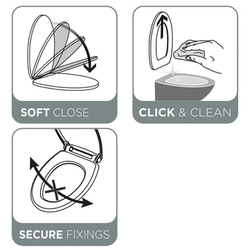 Tiger WC bril Amadora Wit Kunststof met Softclose Tiger WC Bril Amadora Wit Kunststof Met Softclose -Badkamerwinkel Voor Thuis 123 6296