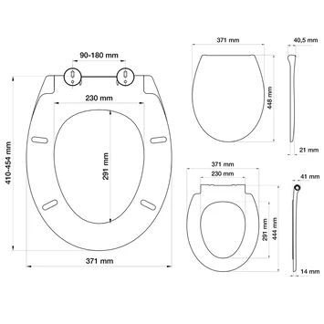 Tiger WC bril Aiden Wit Kunststof met Softclose Tiger WC Bril Aiden Wit Kunststof Met Softclose -Badkamerwinkel Voor Thuis 123 6306