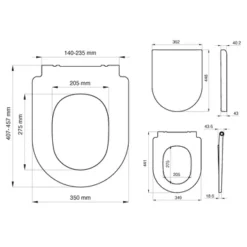 Tiger WC Bril Memphis Wit Kunststof Met Softclose -Badkamerwinkel Voor Thuis 123 6319