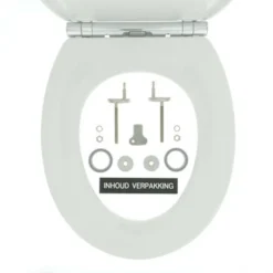 Tiger WC Bril Boston Wit/Chroom Kunststof Met Softclose -Badkamerwinkel Voor Thuis 123 6325