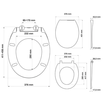 Tiger WC bril Mason Wit Kunststof met Softclose Tiger WC Bril Mason Wit Kunststof Met Softclose -Badkamerwinkel Voor Thuis 123 6339