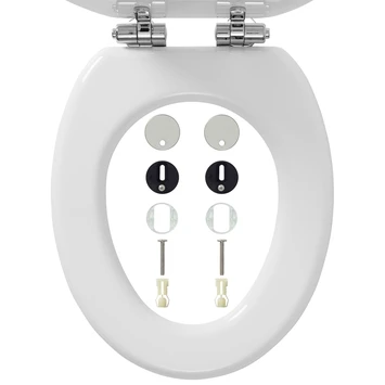 Tiger WC bril Mississippi Wit Hout met Softclose Tiger WC Bril Mississippi Wit Hout Met Softclose -Badkamerwinkel Voor Thuis 123 6362