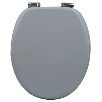 Handson WC bril Antero Grijs MDF met Softclose Handson WC Bril Antero Grijs MDF Met Softclose -Badkamerwinkel Voor Thuis 123 6432